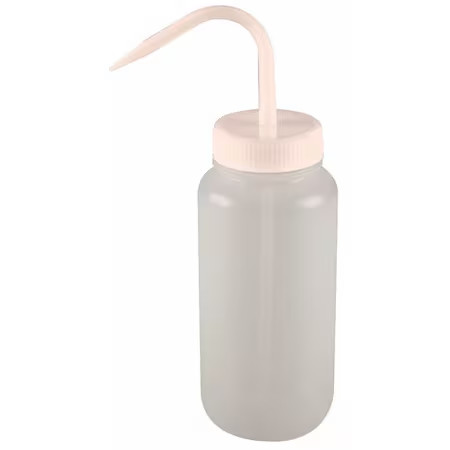 Wash Bottle, Standard Spout, 16 Oz., Clear, 6Fav1