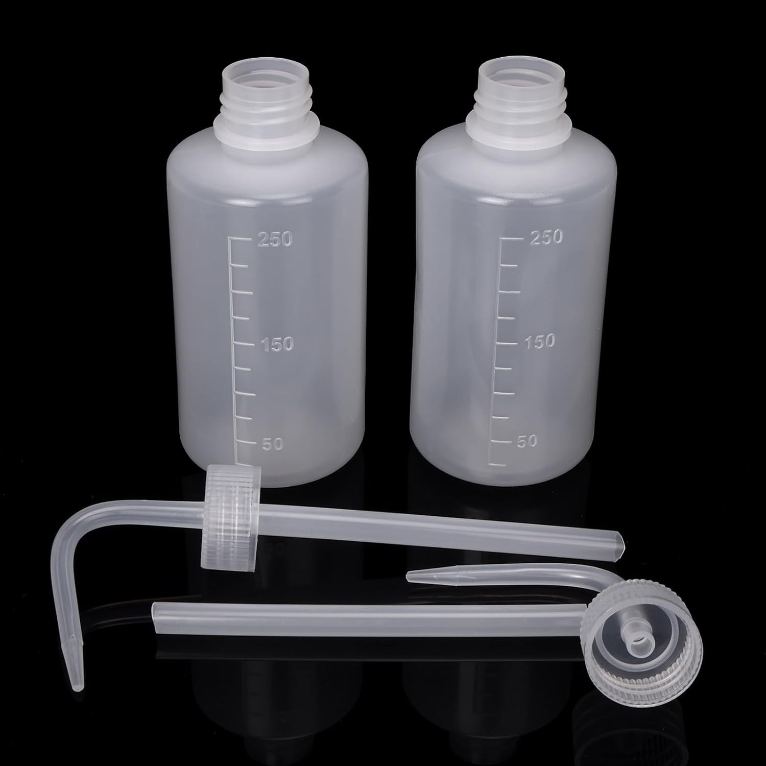 DEPEPE 6-Pack 250ml Squeeze Bottles for Liquids, LDPE Plastic Safety Squirt Bott
