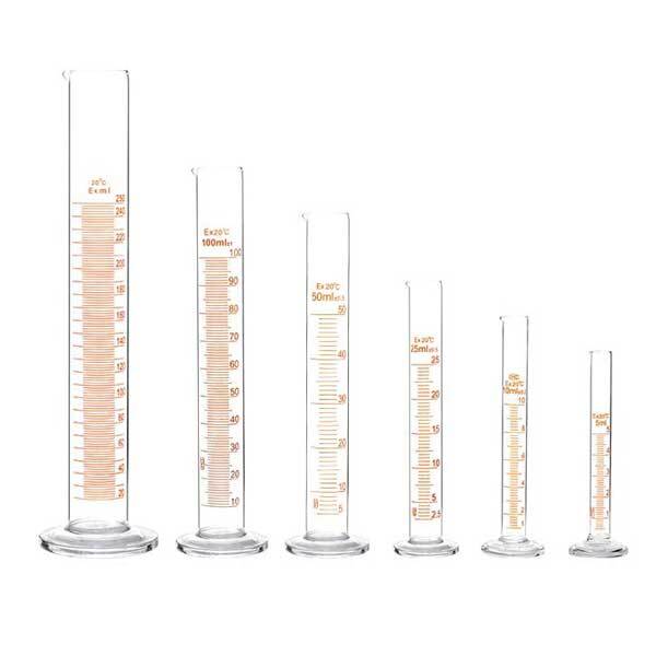 Wholesale 5ml-1000ml Transparent Measuring Cylinder with Stopper Lab Glassware