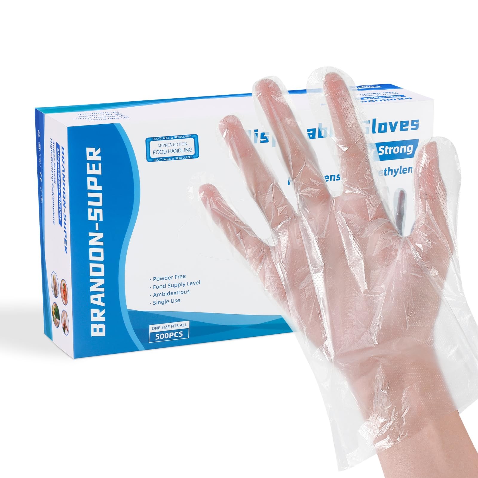 Food Prep Gloves Plastic Food Safe Gloves, Food Handling, One Size Fits Most …