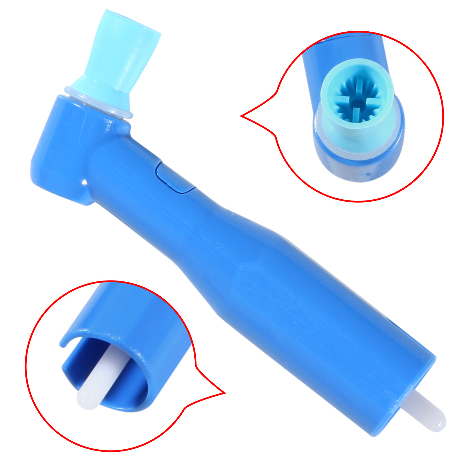 100pc Dental Disposable Prophy Angles 105° Cup Latex Free Blue