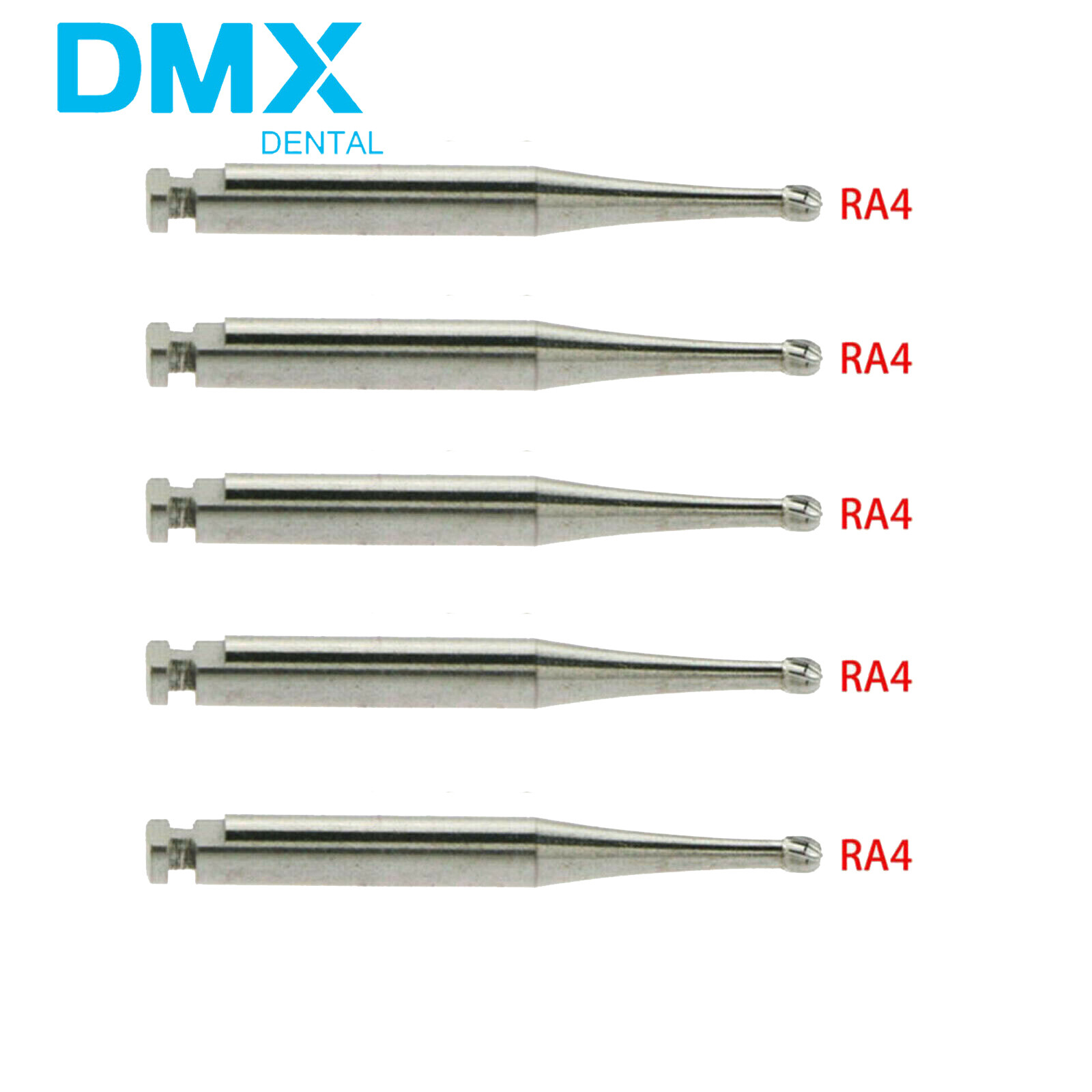 Dental Round Latch Carbide Bur RA 1 2 3 4 5 6 7 8 Midwest For Slow Low Speed