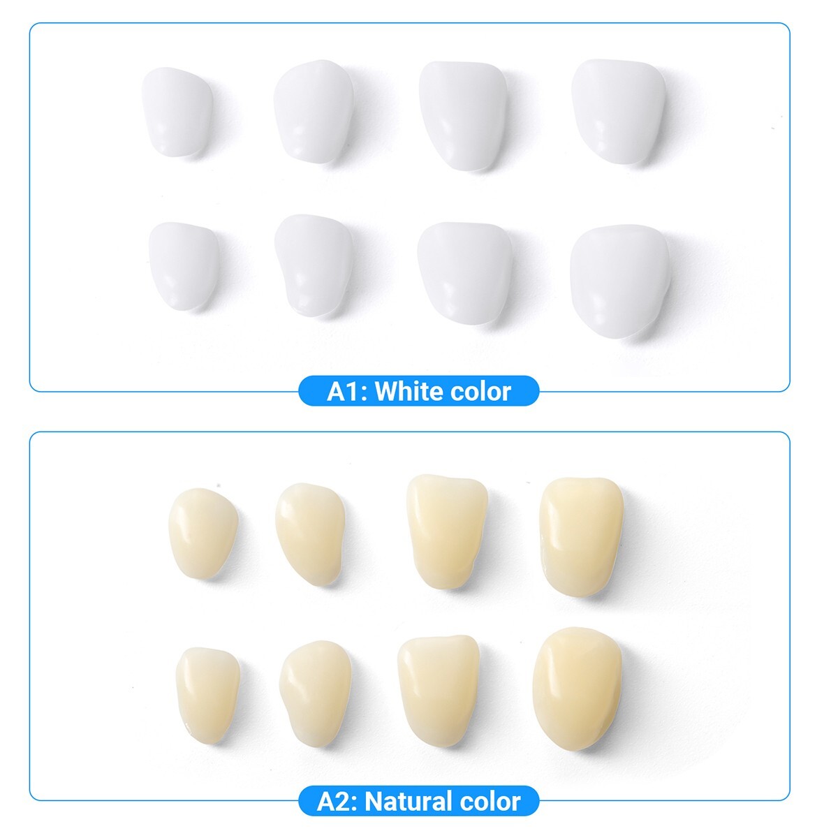 Dental Temporary Porcelain Crown /Teeth Veneers Thin Whitening Resin Anterior