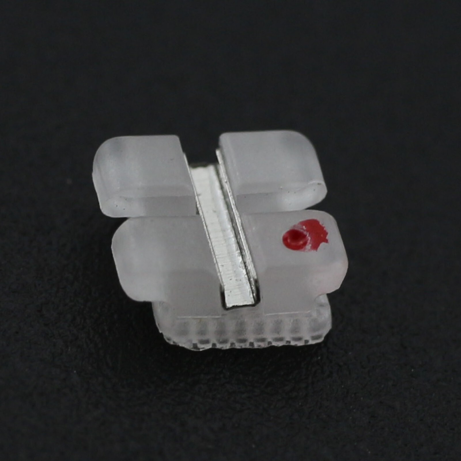 NOBLE Dental Orthodontic Ceramic Brackets Braces Roth MBT 022 3 Hooks Metal Slot