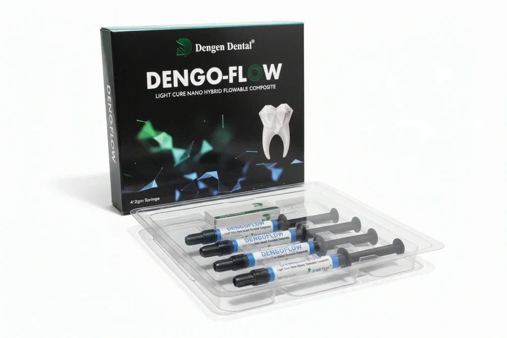 DENGO FLOW Light Cure Flowable Composite Nano Hybrid Dental Resin 4x2g Fast ship