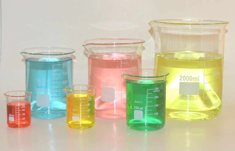 Beaker set 50 100 250 600 1000 2000mL Griffin Borosilicate Glass Beakers Lab New
