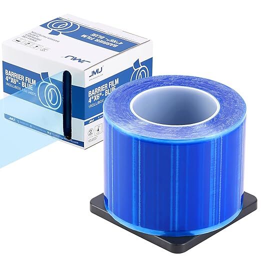 6 Rolls JMU Dental Barrier Film Medical Tape Roll Adhesive 1200 Sheets 4″x6″