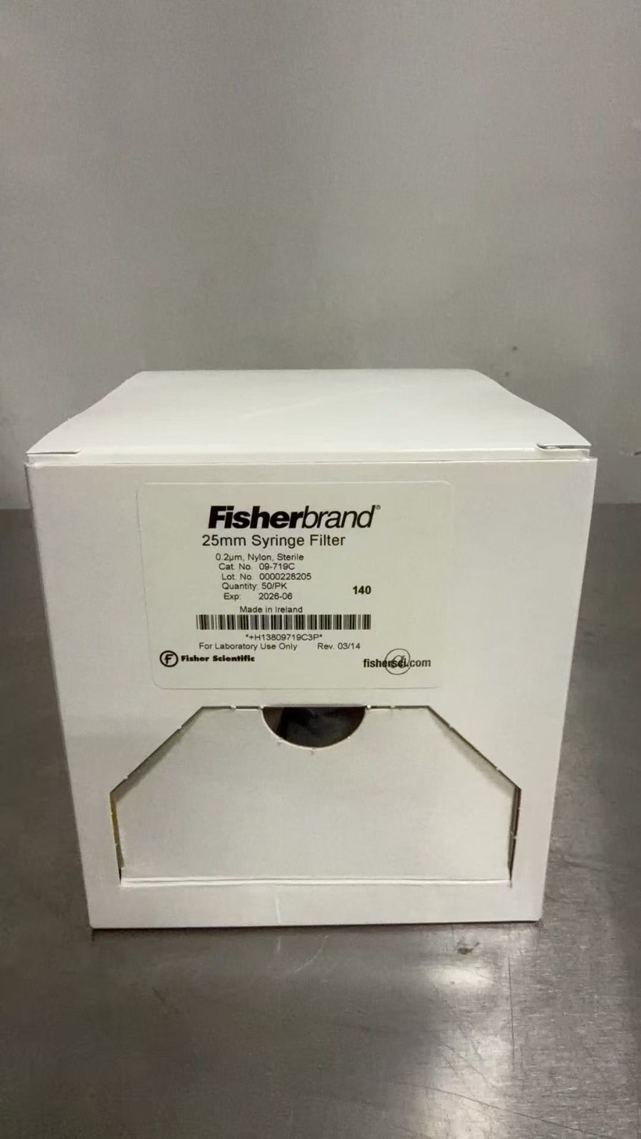 Fisher Brand 25mm 0.2um Syringe Filter Cat No. 09-719C