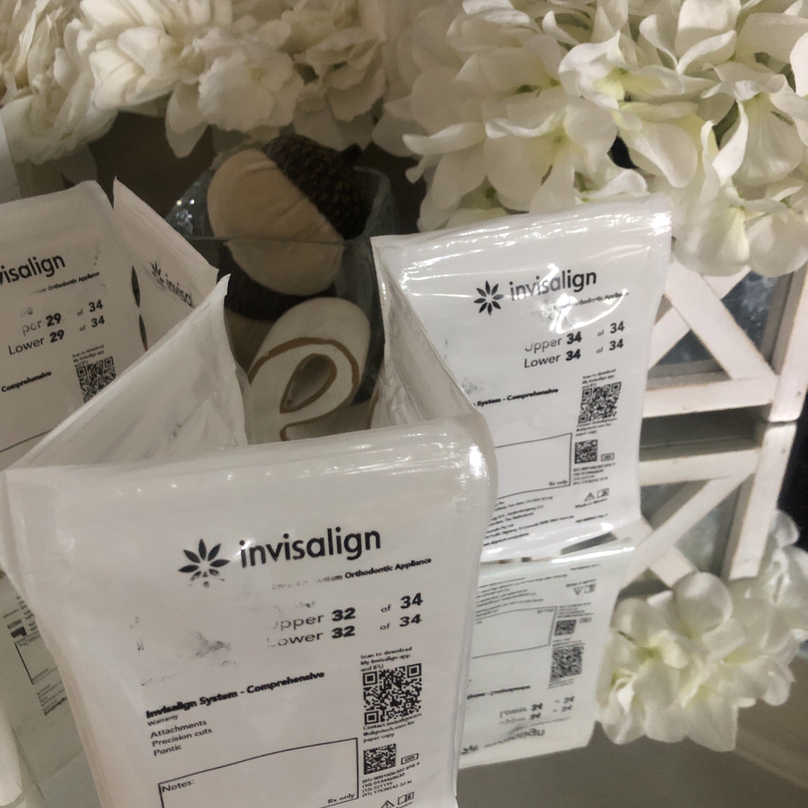 Invisalign trays 9 upper/lower sets Arts & Crafts! New Never Opened Not