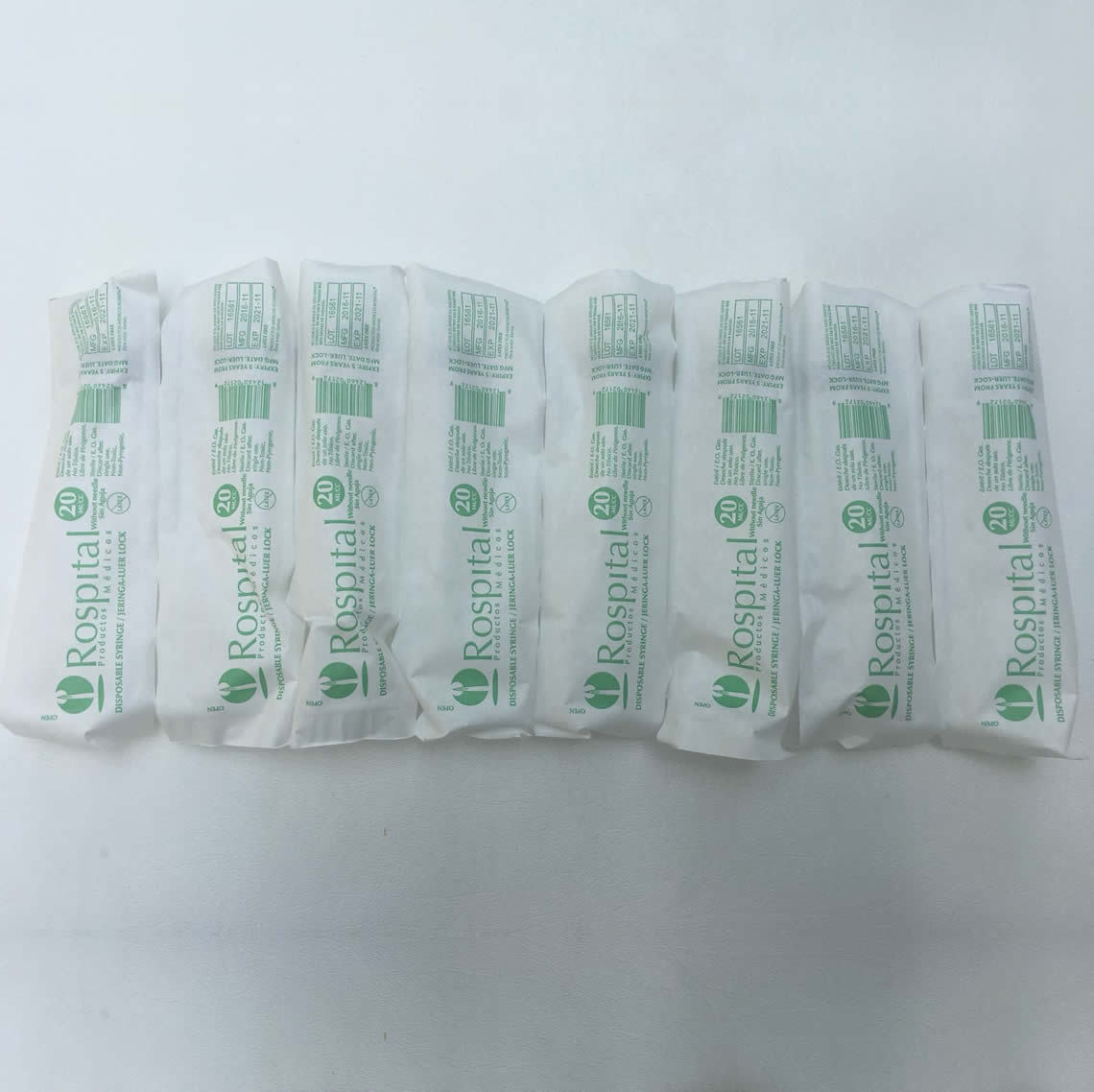25 20ml Syringe Only with Luer Lock Tip Sterile Disposable Latex Free 20 cc NEW