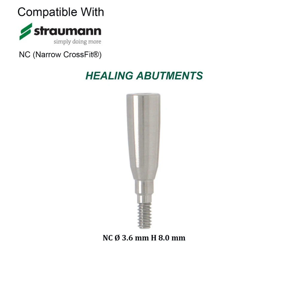 US Conical Connection Healing Cap Abutment NC RC Fit Straumann ITI BL BLT Dental