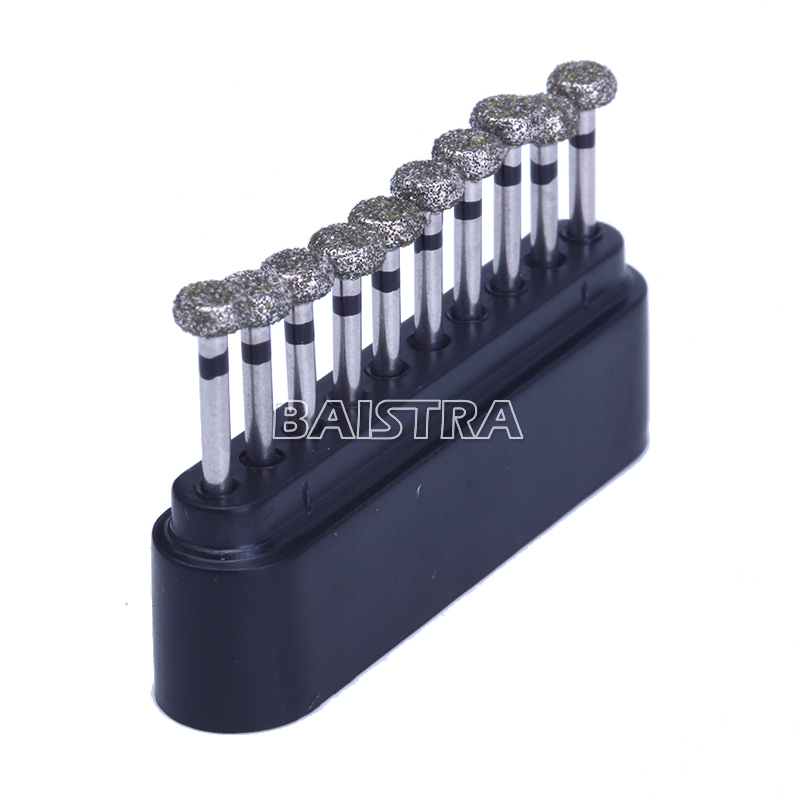 10pcs AZDENT Dental FG High Speed Diamond Burs Circular Wheel WR-13S