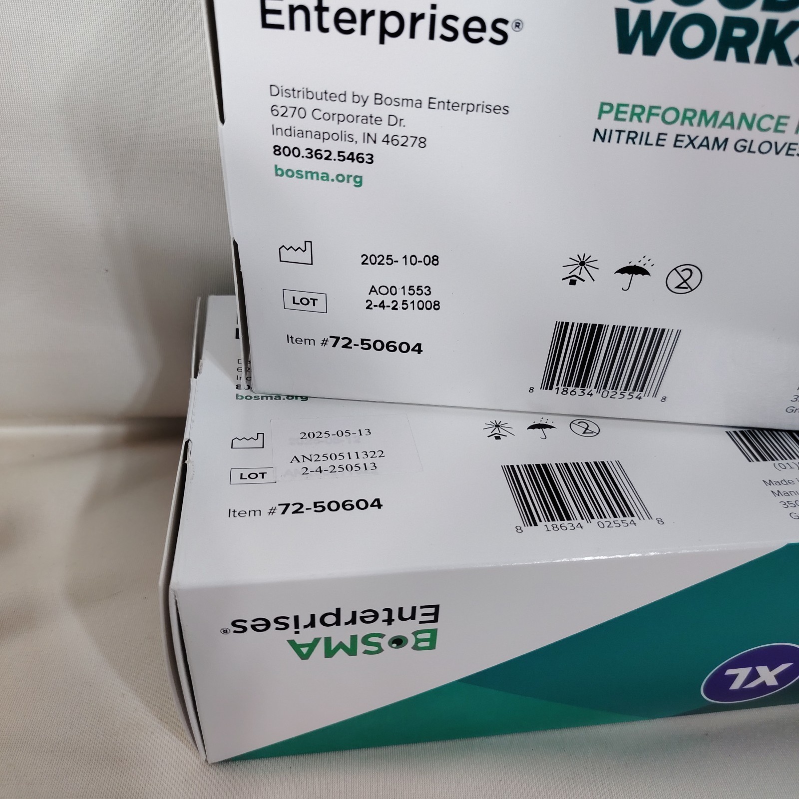 8 BOXES~ Good Works Performance Pro Nitrile Exam Gloves -100 each, XL #72-50604