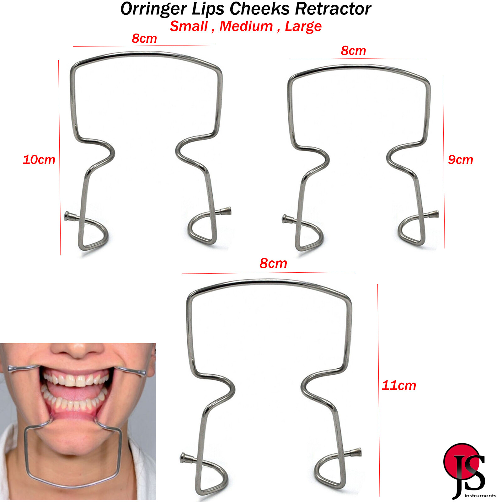 Oringer Self Retaining Retractor Lip Tongue Cheek Dental Orthodontic