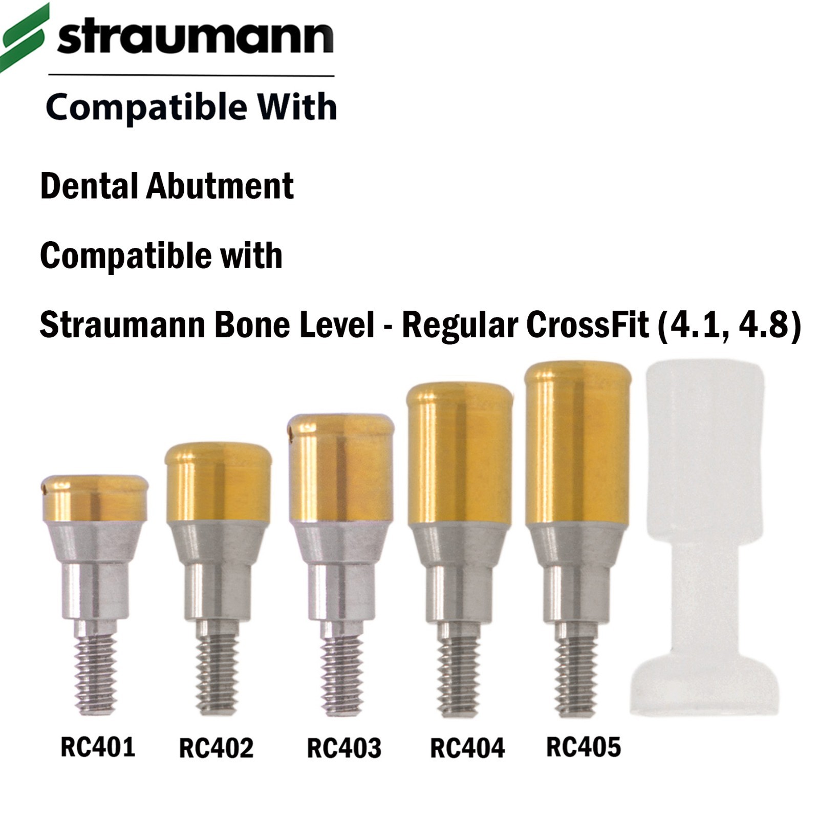 Dental Overdenture Locator Abutment 1-5.0mm GH Fits ITI Straumann NC/RC Implants