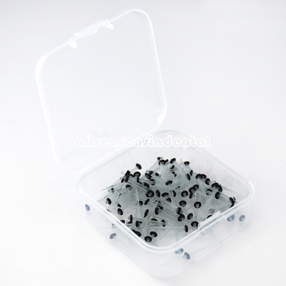 100 Pcs Dental Endo Quartz Fiber Post Straight/Screw Restorative Posts 1.0-1.8mm