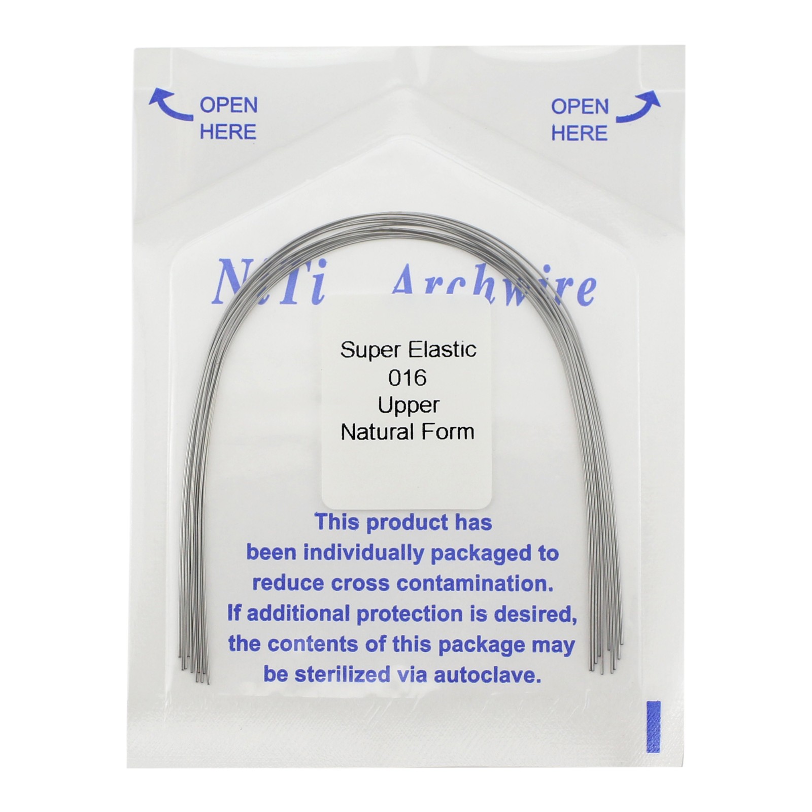 Arcos de Dental Ortodoncia Archwire Super Elastic Wire Natural Form Round 100PC