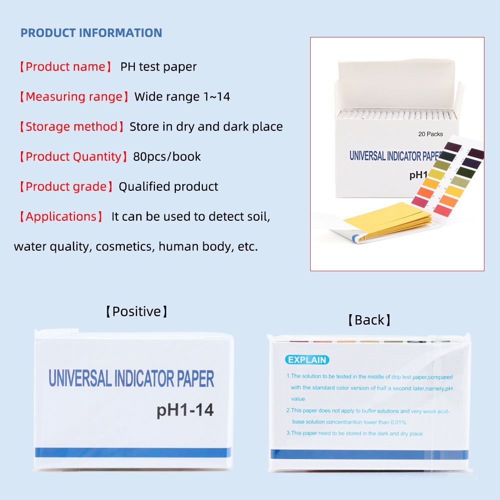 Comprehensive pH Tester Kit for Testing Substances pH Range 1 14