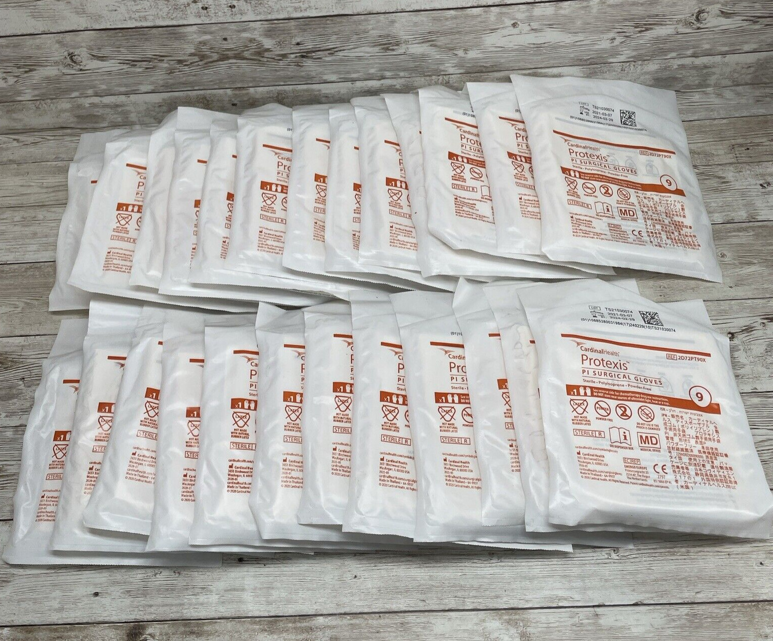*25 Pair* Cardinal Health Protexis PI Surgical Gloves Sterile Size: 9 Check Date
