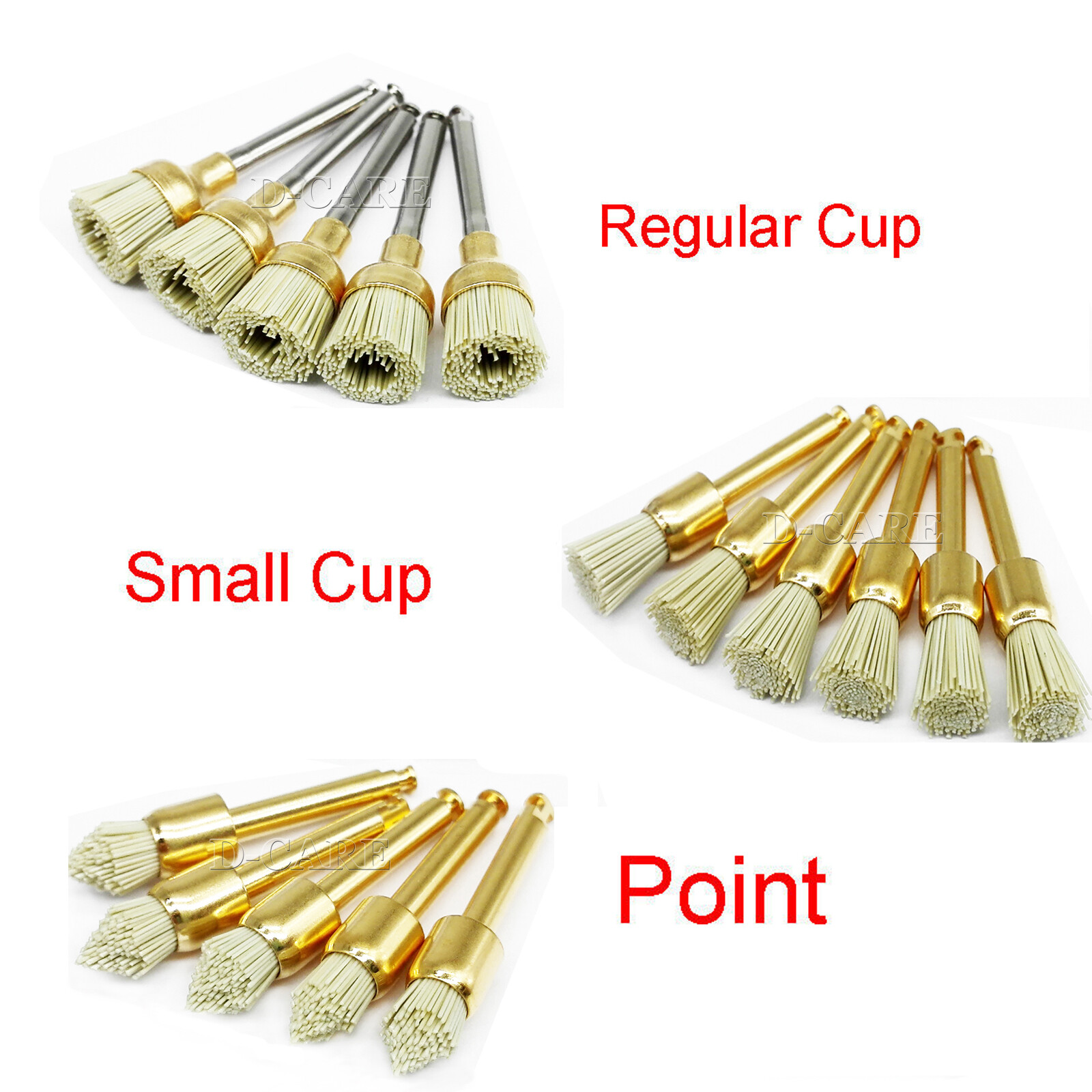 Dental Diamond Burs Cups Composite Polishing Burs Kit RA HP FG Shank Type