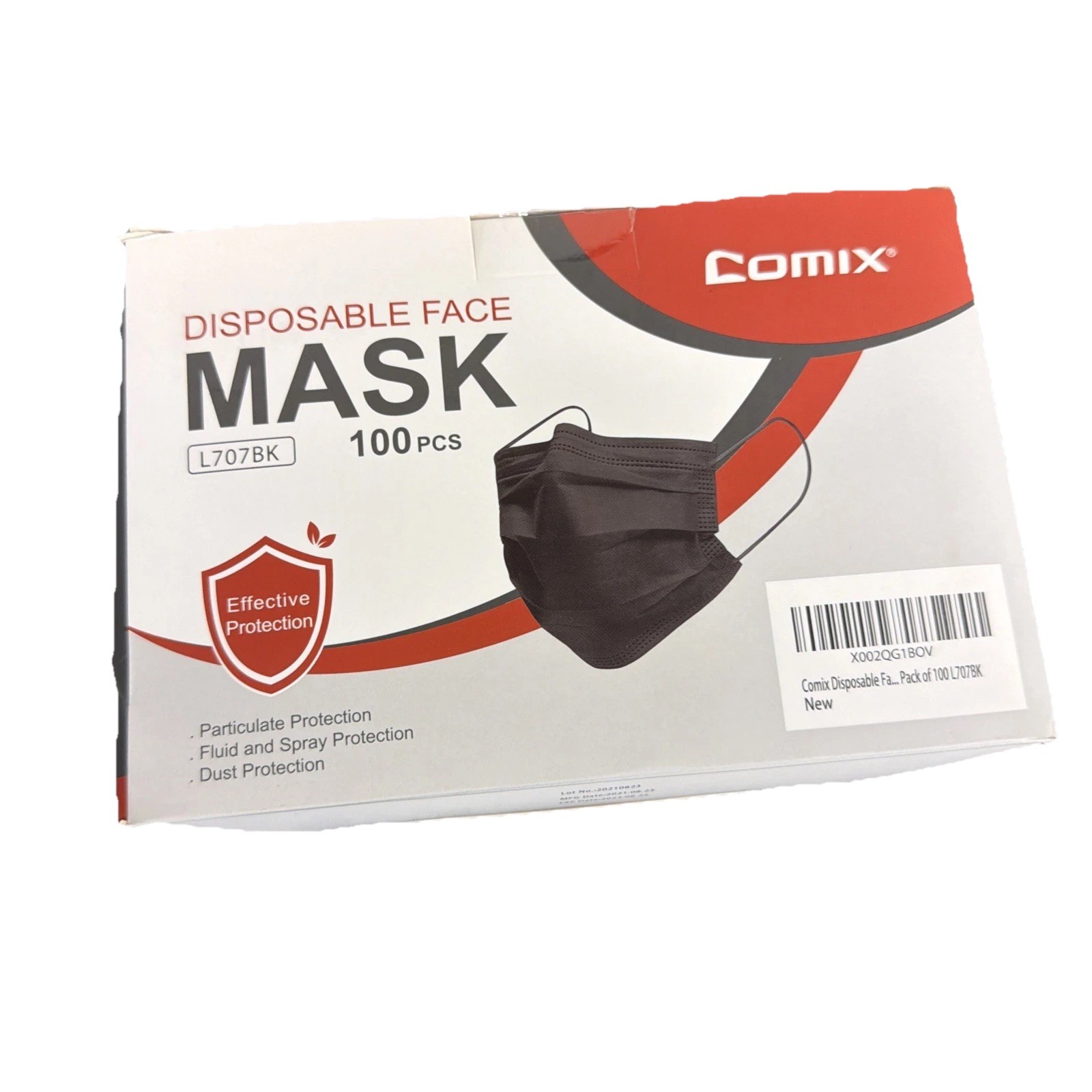 COMIX Disposable Earloop Face Masks, 100 Count