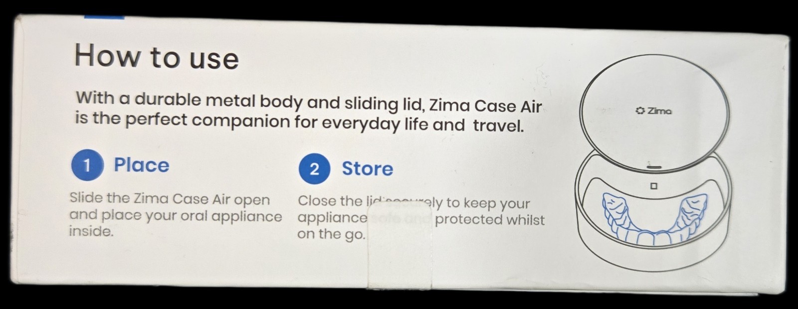 ZimaCase Air Premium Metal Storage Case For Oral Appliances