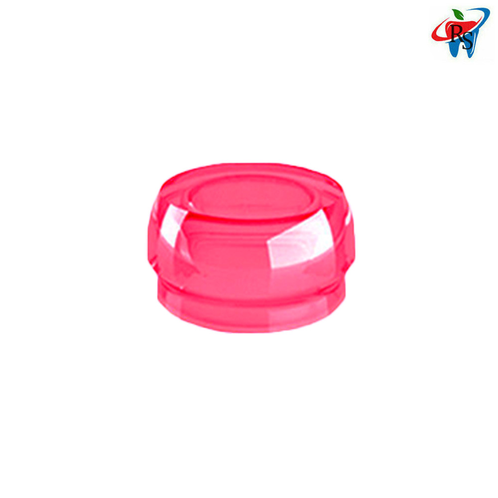 5pcs Dental Pink Silicone Caps Soft Retention 1200gr For Loc In Attachment