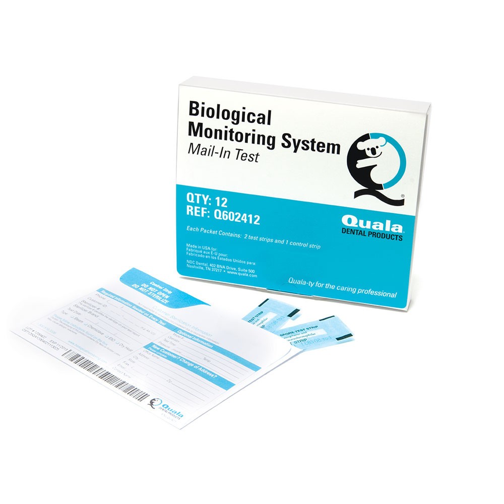 Quala Biological Monitoring Mail-In (12-Pack) Value Test Strips, Includes: 2