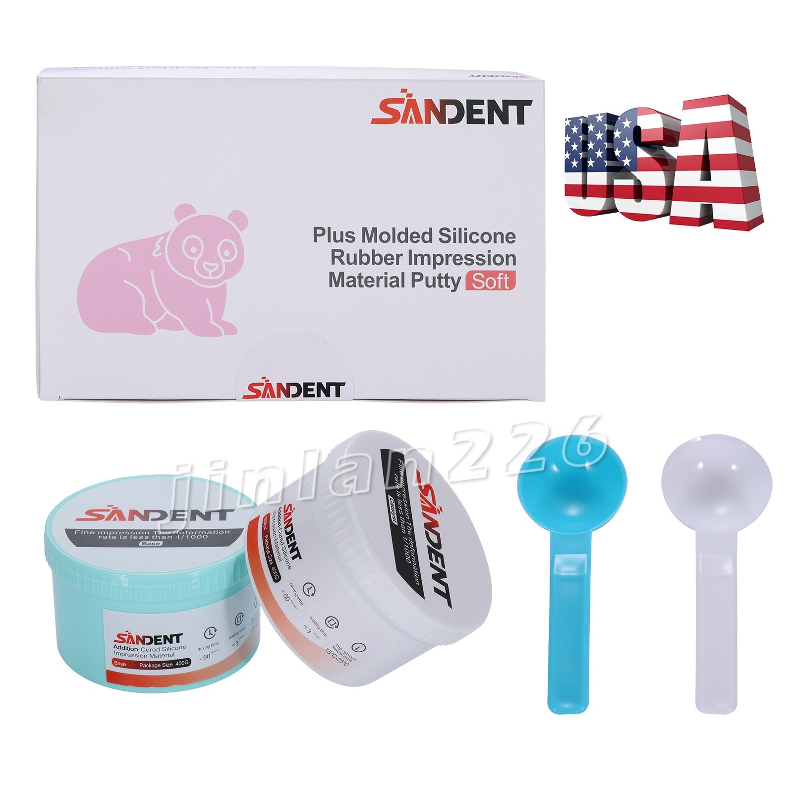 VPS Putty Fast Set, 400g Base & Catalyst, Regular Set PVS Impression USA