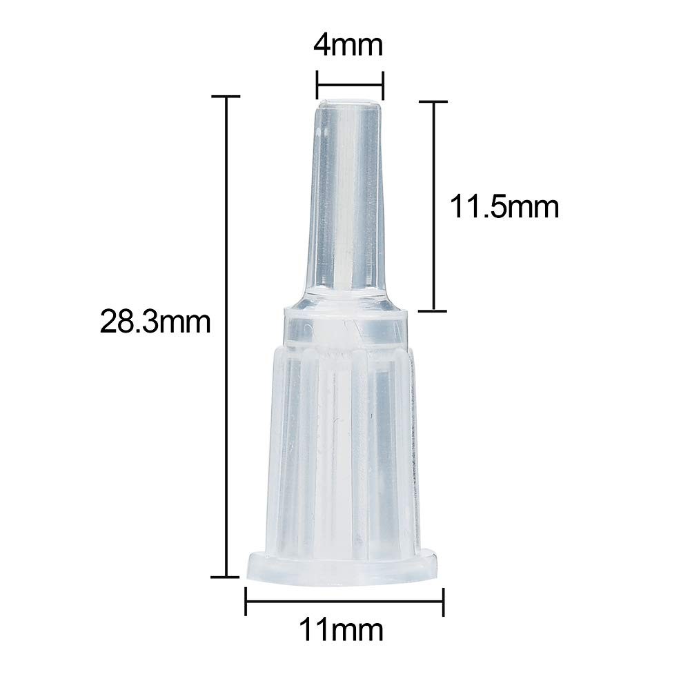 4 Pack 200ml Reusable Syringes with Tip Adapters, Large Plastic Garden Syringe I