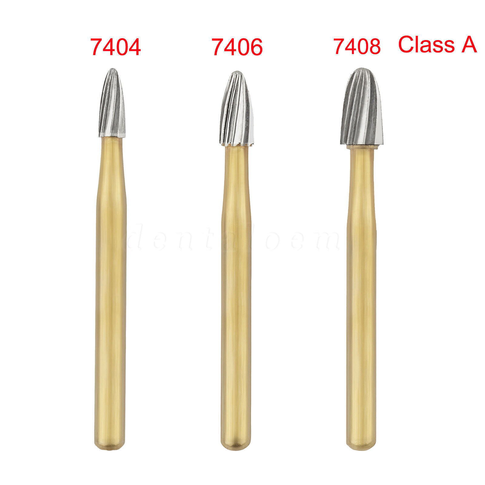 Dental Tungsten Carbide Burs Finishing Polishing Trimming FG Egg Football Flame