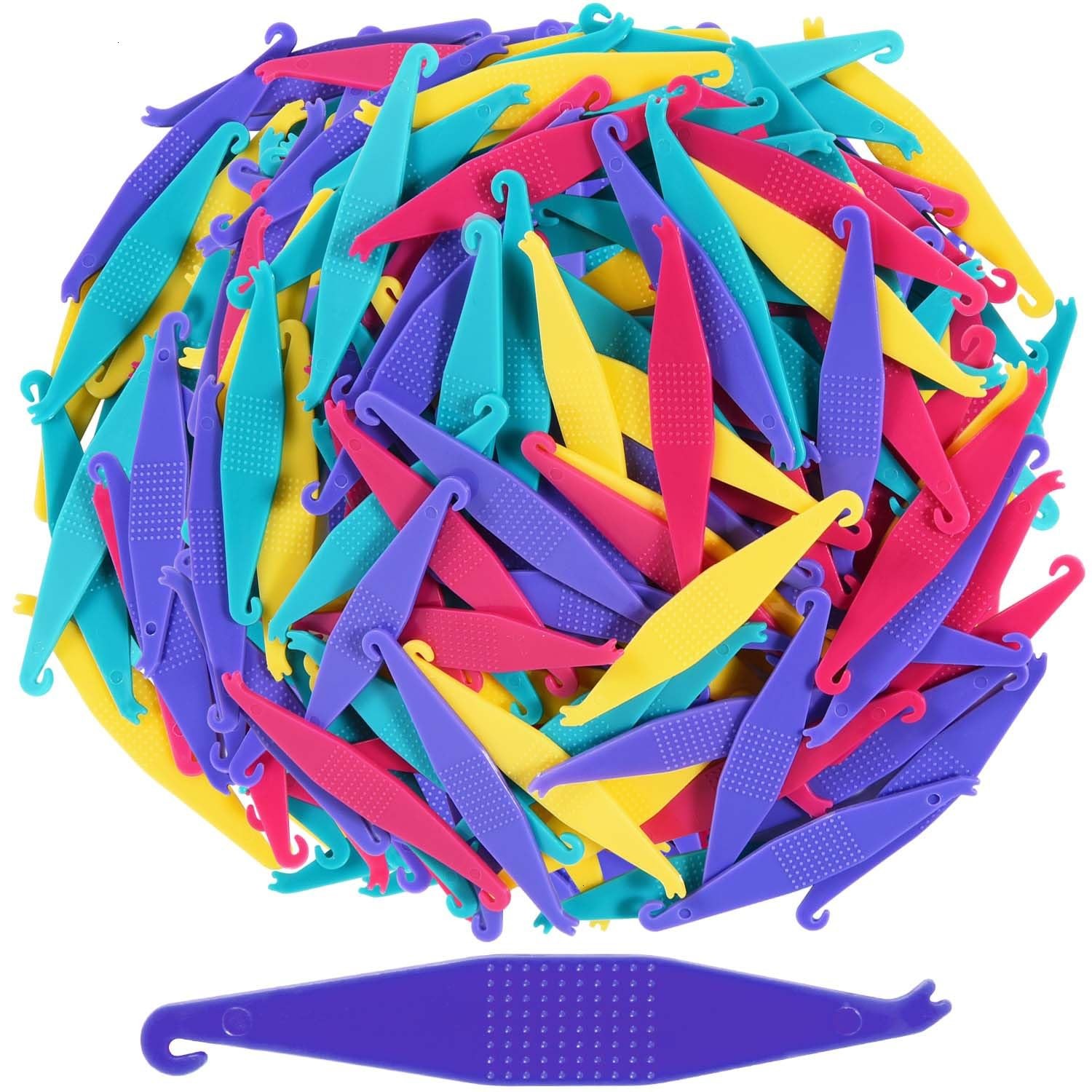 100 Pcs Colorful Dental Elastic Rubber Bands Placers Plastic Braces Rubber Ba…