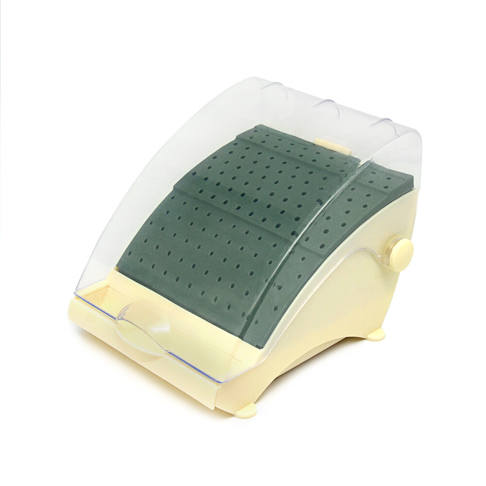 142 Holes Dental Bur Holder Block Stand Disinfection Case with Pull out Drawer