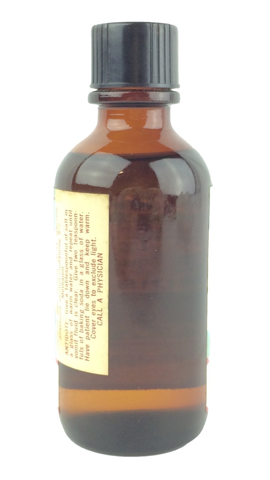 Phenolphthalein Indicator 1% Solution Vintage Brown Glass Bottle ~6 oz