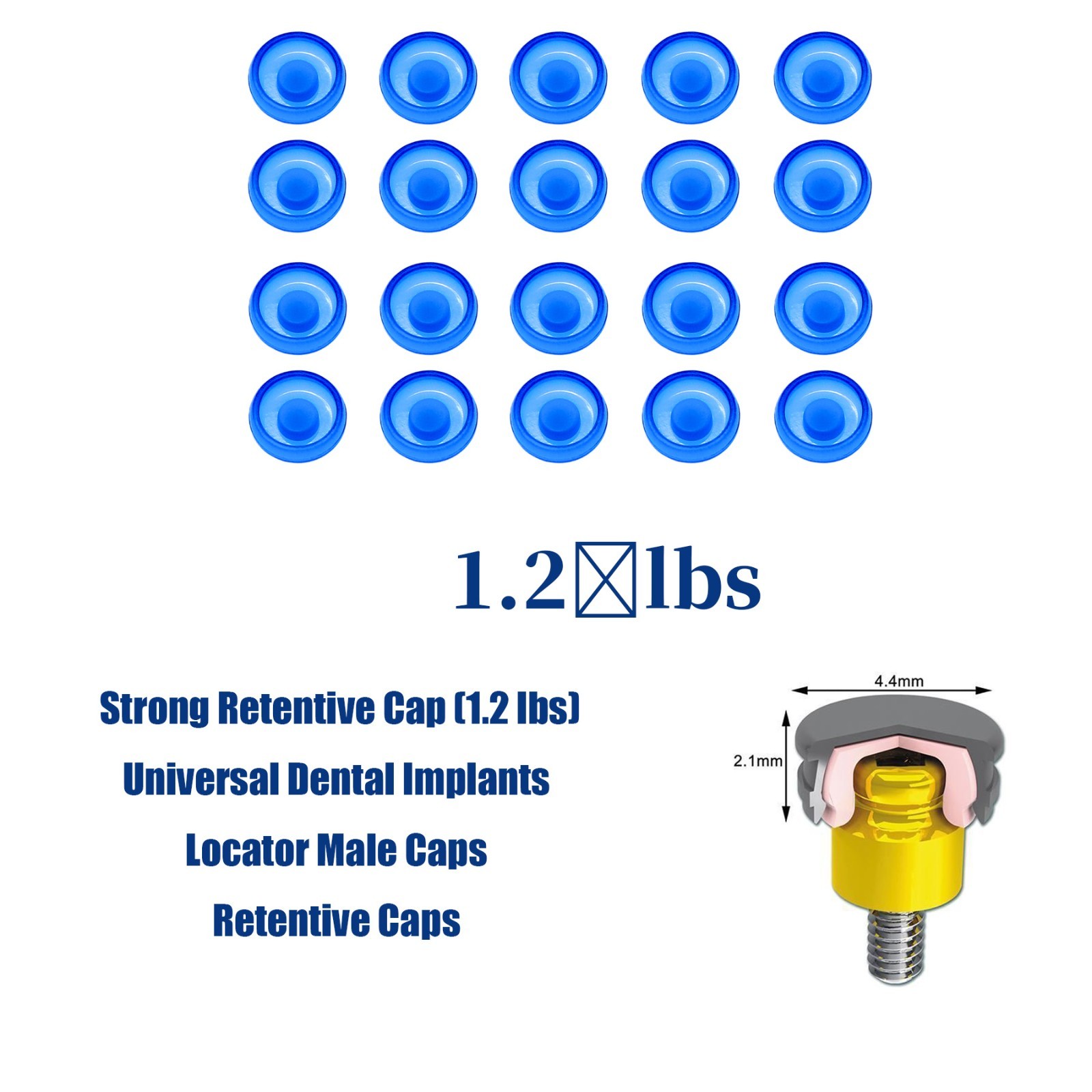 US Dental Overdenture Locator Core Tool Abutments Retention Caps Implant Inserts
