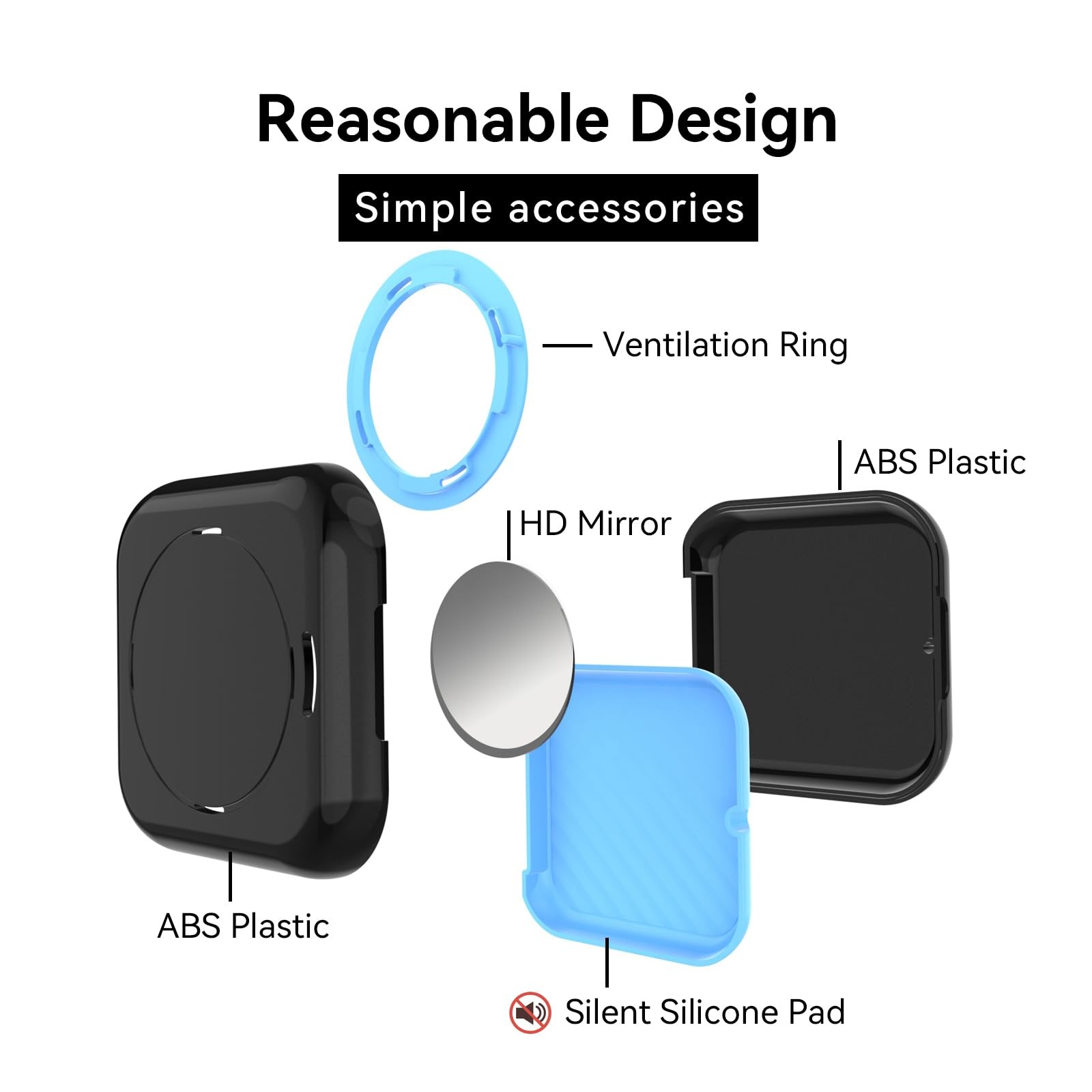 ® Retainer Case, Slim Aligner Case with Vent Holes, with Invisalign, Mouth Gu…