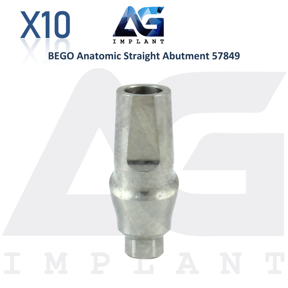 10 Anatomic Straight Prosthetics Compatible with BEGO® Ø4.7mm – 57849 Dental