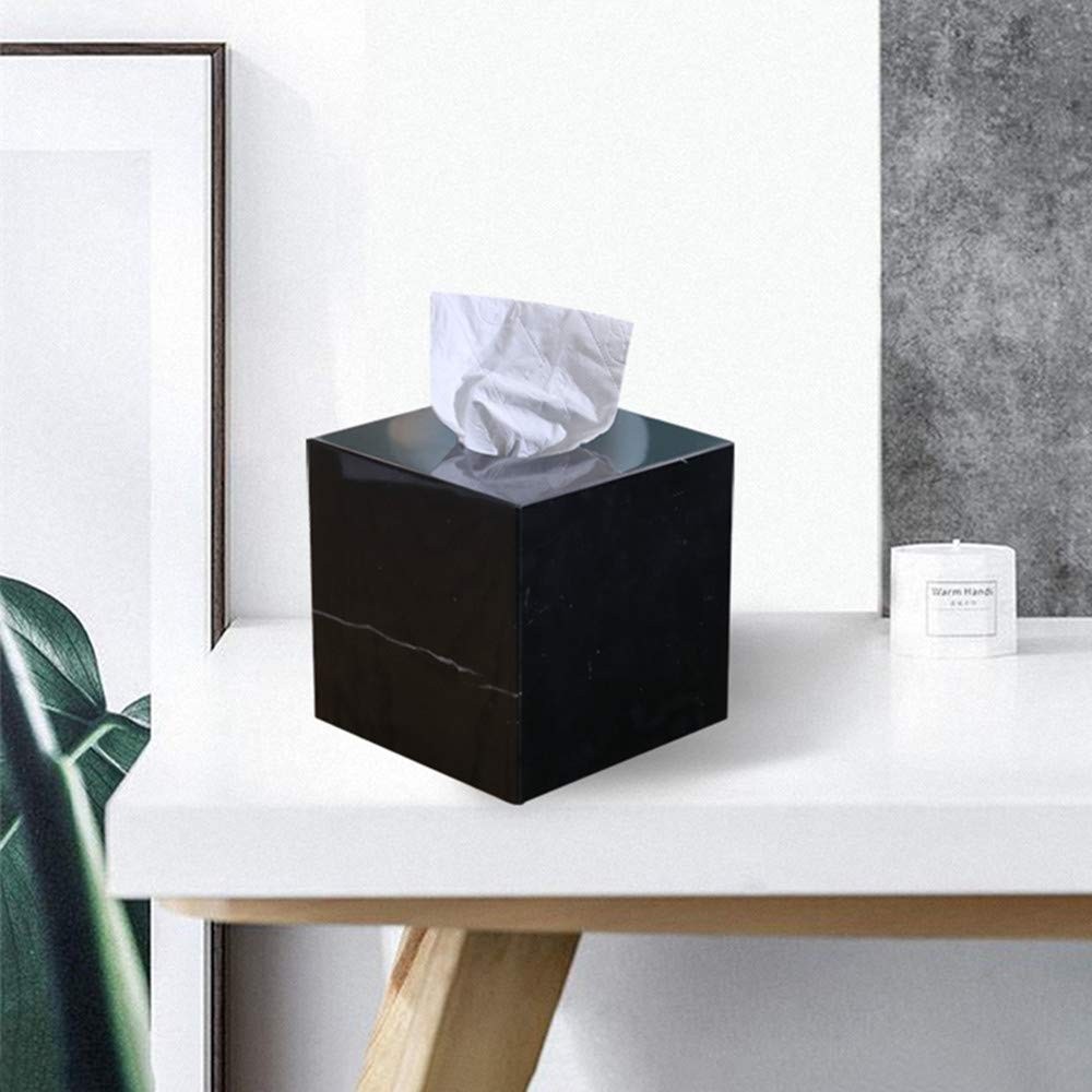 Stoneplus Natural Smooth Marble Tissue Holder Roll Paper Holder Removable