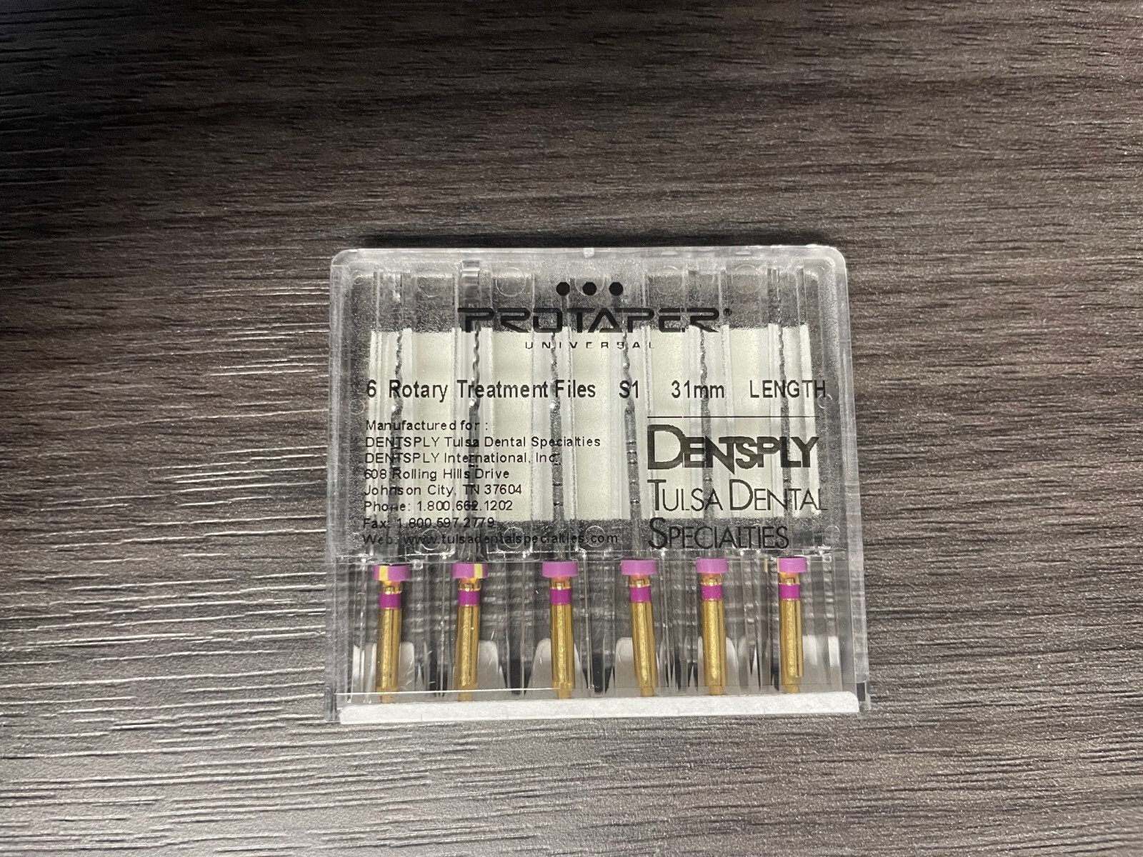 Dentsply ProTaper Universal NiTi Files S1 31mm