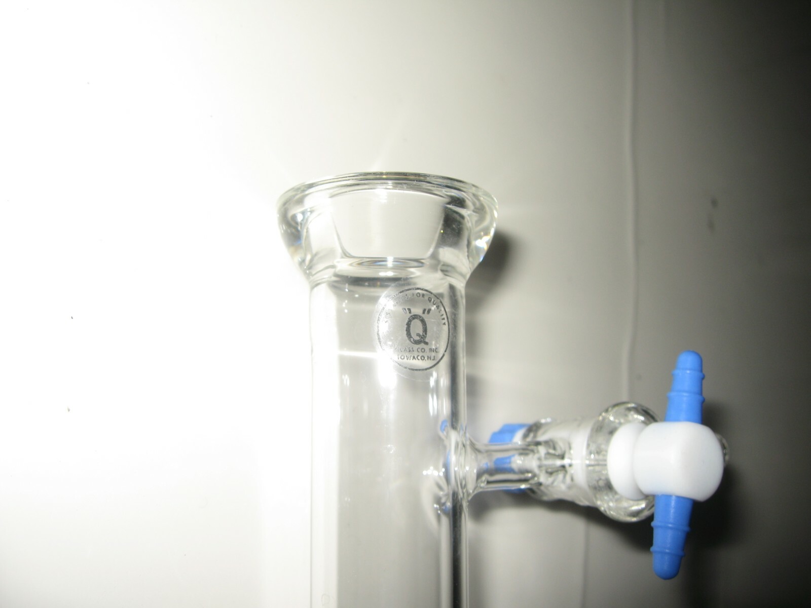 Reaction Tubes with two PTFE teflon stoppers “Q” Glass Co. Towaco