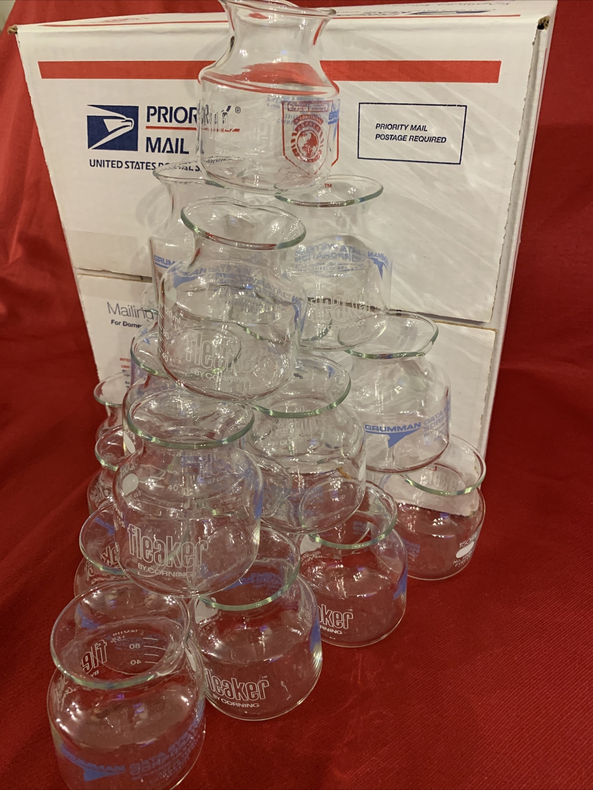 Fleakers (20 count) – Corning Pyrex Fleaker – 150mL graduated glass NewOpenStock