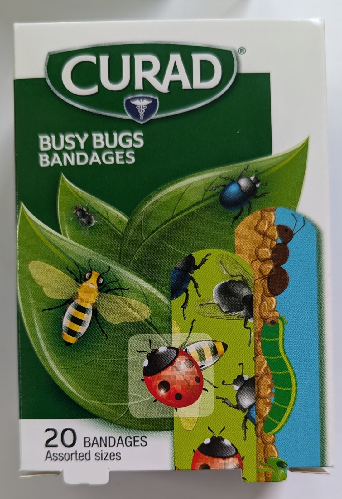 Curad Bandages, Busy Bugs, Assorted Sizes, Box of 20 New
