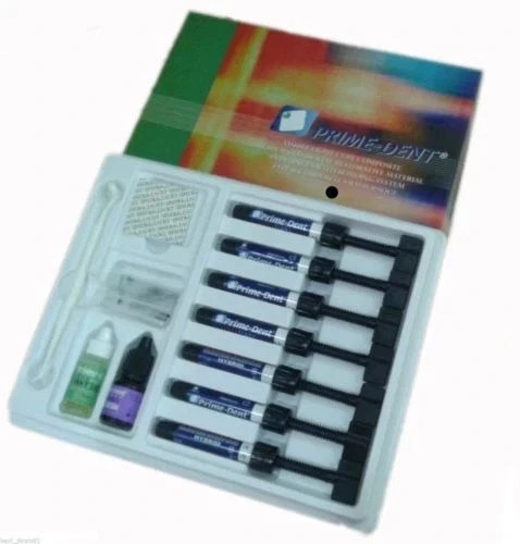 Prime-Dent Light Cure Hybrid Dental Resin Composite 7 Syringe Kit # FREE SHIPING