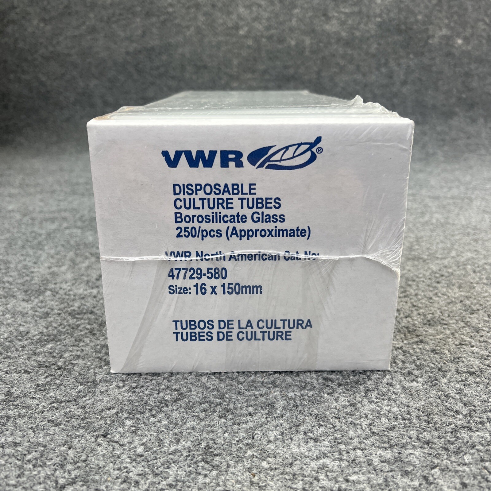 pack of 250 – VWR 47729–580 16 X 150mm Disposable culture tubes Sealed New Other