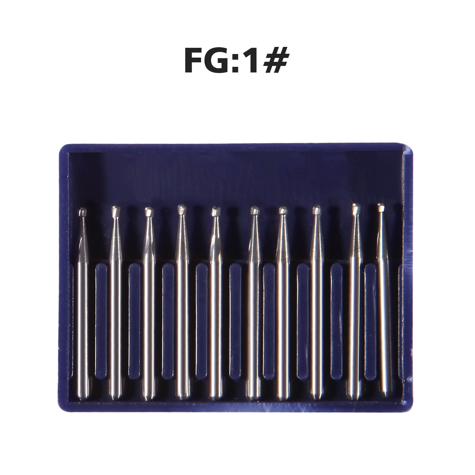 Carbide Burs FG Friction Grip CROSS CUT FISSURE ROUND END Pkg/10