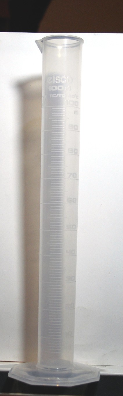 LOT OF 10 – Eisco Labs 100ml Grad Cylinder – Class B – Polypropylene – Sealed
