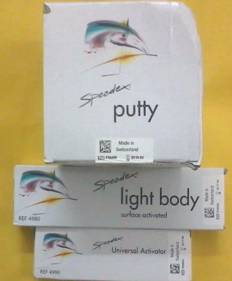 Coltene Speedex C- Silicon Impression Putty Set (Putty + Activator+ Light Body).
