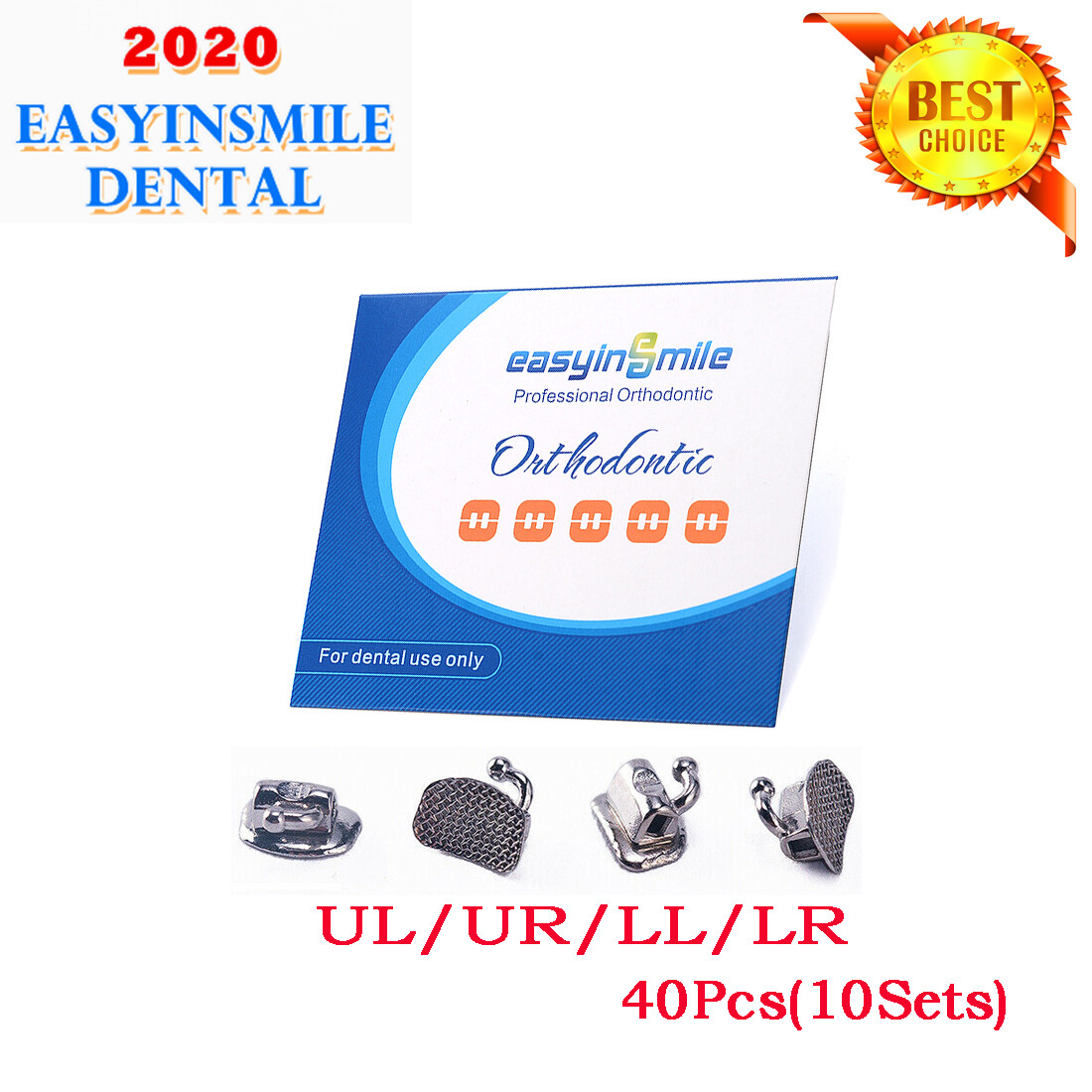 10Pks Dental Orthodontic Buccal Tube 1st 2nd Molar Tube Non-Conv Roth MBT 022»