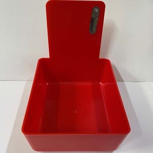Red Dental Lab Pan with Stainless Steel Clip 20pk 7″ x 5¾» x 2½» Made in the USA