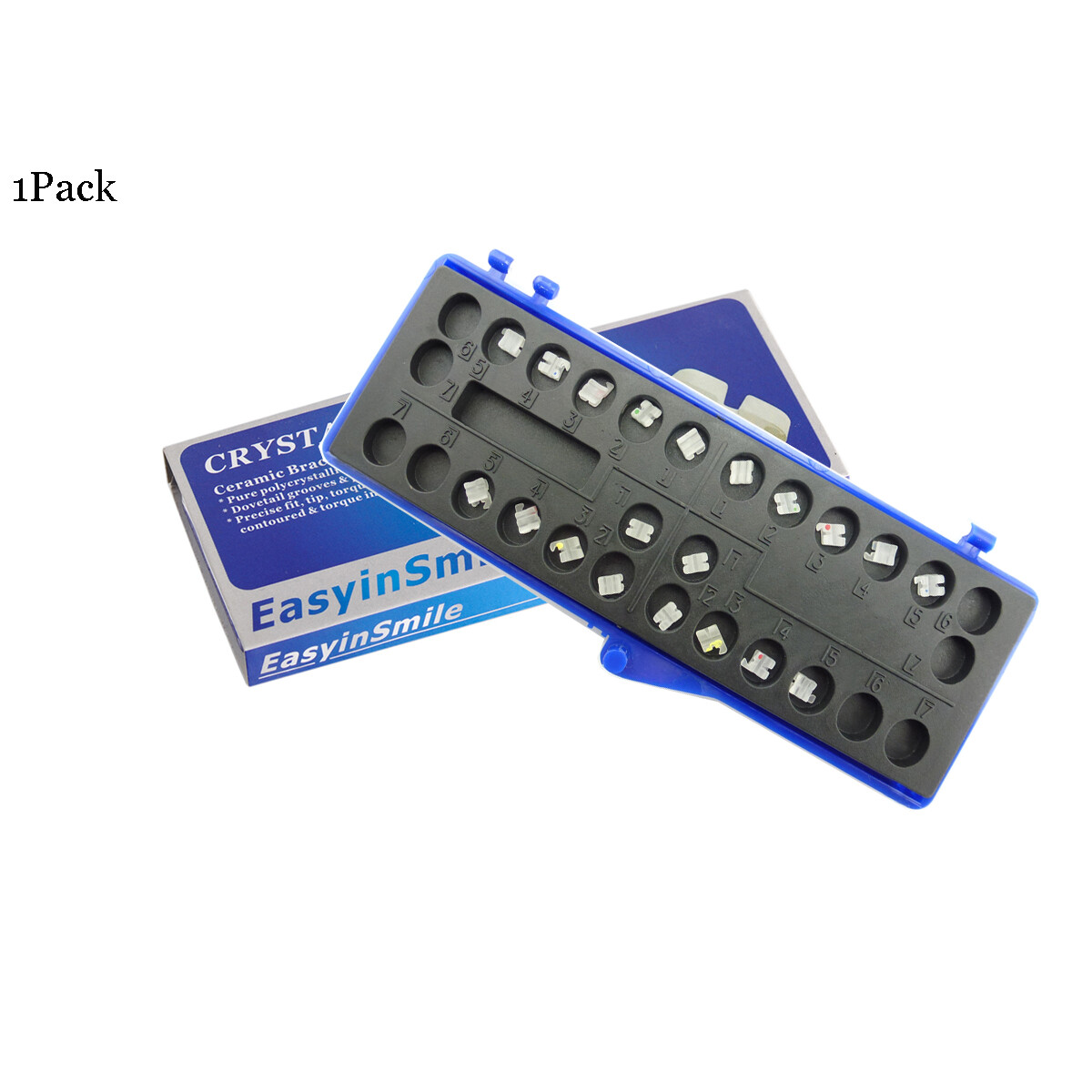 Dental Orthodontic Ceramic Brackets Roth./MBT 022 345 Hooks Mini Clear Braces